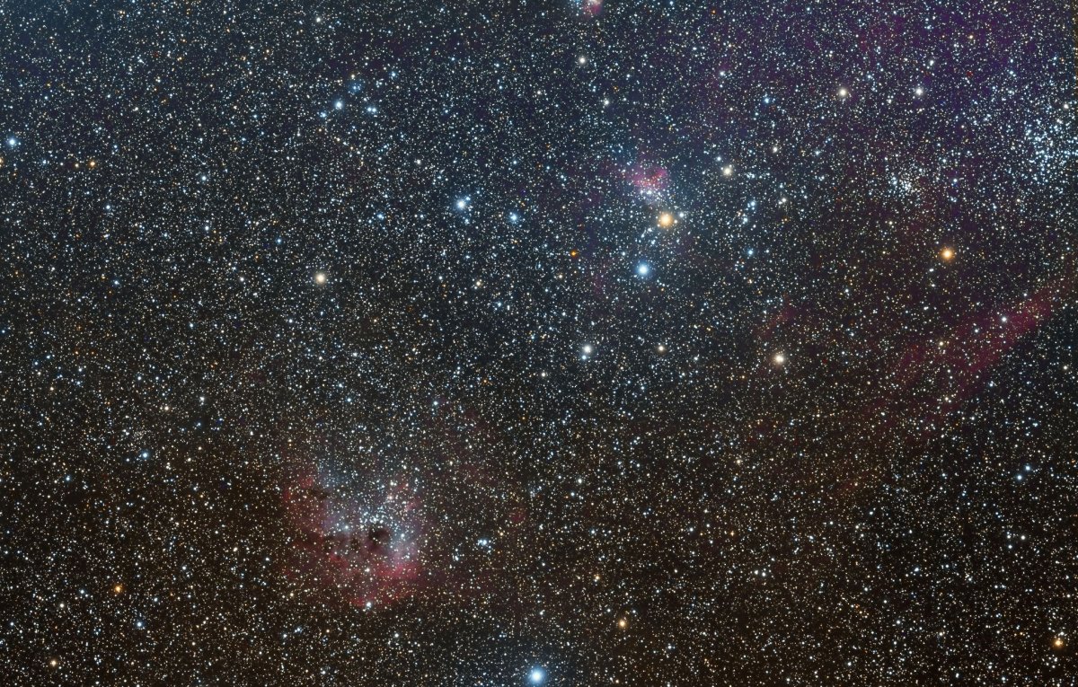 IC 410, IC 417 et d&rsquo;autres objets depuis le Nouveau-Mexique